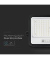 VT-204W LED projektør 200W - med solcellepanel, CCT: 7in1, sort hus, med batteriindikator, IP65