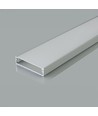 2000 mm VT-71001 monteringssett - med diffuser til LED-strip overflate, 40x10 mm, sølv