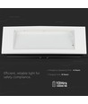 3,8W Samsung LED nødlysarmatur - 6000K, IP20, 22m leseavstand, inkl. batteri