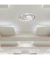 60W LED taklampe, CCT - 50x42cm, hvit, inkl. fjernkontroll, dimbar, 4800lm