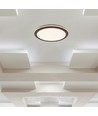 36W LED taklampe i trefarget design - Ø41cm, CCT, dimbar med fjernkontroll, IP20 innendørs