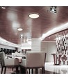 36W LED taklampe i trefarget design - Ø41cm, CCT, dimbar med fjernkontroll, IP20 innendørs