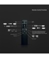36W LED taklampe i trefarget design - Ø41cm, CCT, dimbar med fjernkontroll, IP20 innendørs