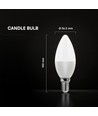 E14 6,5W LED-kronepære - Cree LED Chip, 6 års garanti, C37