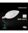 E14 6,5W LED kronelys - 600lm, Samsung LED chip, 200° lysspredning