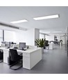120x30 - 40W LED panel, 110lm/W - 4000K, hvit kant, innfelling/påbygging