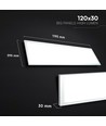 1200x300mm VT-6147 panel 40W LED - 2-i-1 bakbelyst, Cree-chip, 4000K, 6 års garanti, 110lm/W