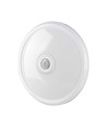 Vt-13 kuppelampe 12W - med PIR-sensor, Cree-chip, 4000K, hvitt hus