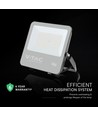 100W LED lyskaster - 135lm/W, Samsung LED chip, IP65, sort, utendørs