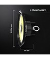 200W LED high bay, 135lm/W - 90 grader, IP65, 6 års garanti, CREE chip