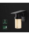 Vt-11148cct LED vegglampe 0,9W - sol, 3-i-1, svart, IP54, med fjernkontroll