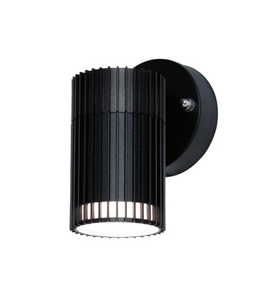 Utendørs vegglampe sort GU10 - en lysretning, lyser ned