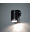 Utendørs vegglampe sort GU10 - en lysretning, lyser ned