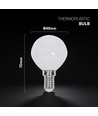 E14 3,7W LED kronepære - P45, 320lm, plast, CREE chip, 6 års garanti