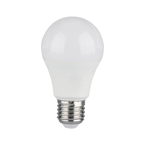 E27 9W LED pære - A60, 806lm, erstatter 60W, hvit plast
