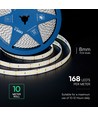 5m 12W/m LED strip, 168 LED pr. meter - 24V, IP20, 140lm/W, SMD2835