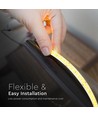 10m 12W/m LED-strip, 168 LED pr. meter - 24V, IP20, 140lm/W, SMD2835