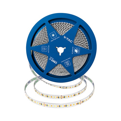 Modell 192 VT-2835 LED-lysbånd 15W/m - CREE-chip, 3-i-1, IP20, 24V, 8 mm, dobbel PCB, 10 m/rull, pris per meter