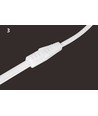 5m 230V RA93 vanntett HiCri slim COB strip - Inne/Ute, IP67, 296 LED, 10W/m, tape på baksiden