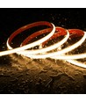 5m 230V RA93 vanntett HiCri slim COB strip - Inne/Ute, IP67, 296 LED, 10W/m, tape på baksiden