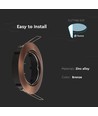 GU10 Bronze Downlight - Rund, IP20, flott design