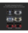 3W+5W oppladbar LED hodelykt - 470lm, 230° vidvinkel, IP44, inkl. batteri