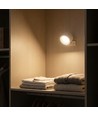 4,5W Oppladbar vegglampe CCT - IP20, rund, hvit, 360° roterbar, inkl. lyskilde og fjernkontroll