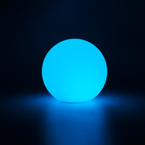 Ø10 cm RGB LED ball - Oppladbar, med fjernkontroll, IP66