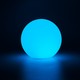 Ø12 cm RGB LED ball - Oppladbar, med fjernkontroll, IP66
