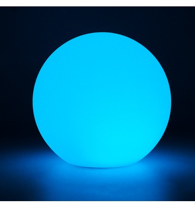 Ø20 cm RGB LED ball - Oppladbar, med fjernkontroll, IP66