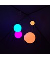 Ø15 cm RGB LED ball - Oppladbar, med fjernkontroll, IP66