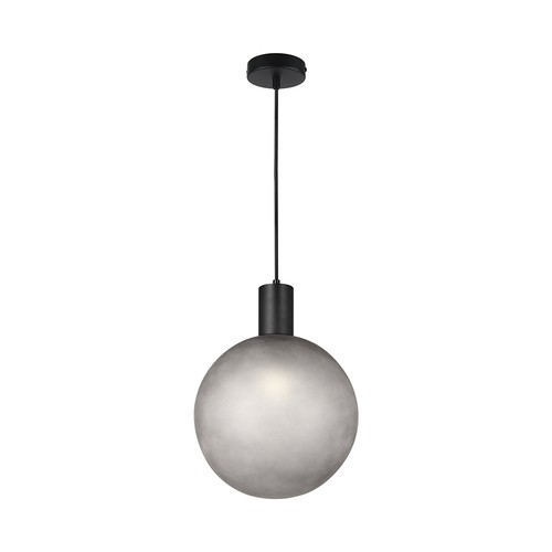 E27 Designer pendeloppheng - D100*H25mm, matt sort, uten lyskilde
