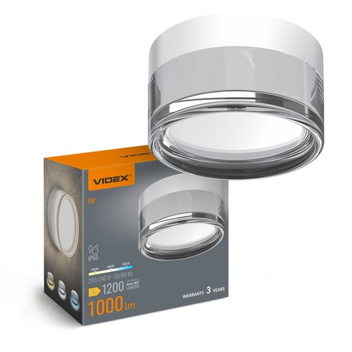 BHD01 LED-armatur 9W - vegg- og takmontert, 2800/4000K, kald hvit