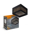 9W LED vegg/taklampe, RA90 - IP65, 111lm/W, CCT, sort, bulkhead, inne / ute