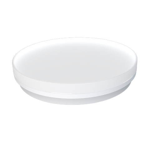 24/18/13W LED CCT taklampe - Ø28cm, Høyde: 5cm, IP54, hvit kant, inkl. lyskilde