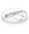 24/18/13W LED dimbar CCT taklampe - Ø28cm, IP54, hvit kant
