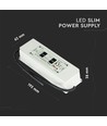 150W / 12V DC strømforsyning - 12.5A, IP67 vanntett, plast, 5 års garanti