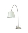 E27 gulvlampe med marmorfot, 192cm - Elfenben, metall, max 60W, uten lyskilde