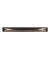 1m innfellingsskinne i aluminium for magnetisk skinnesystem - Sort, for innfelling