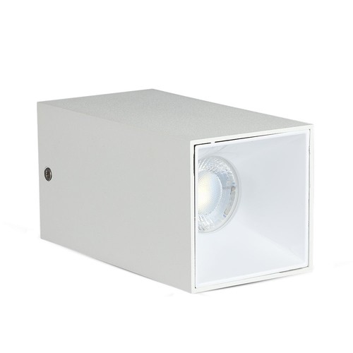Vt-882 lampe GU10 - firkantet, hvit+hvitt