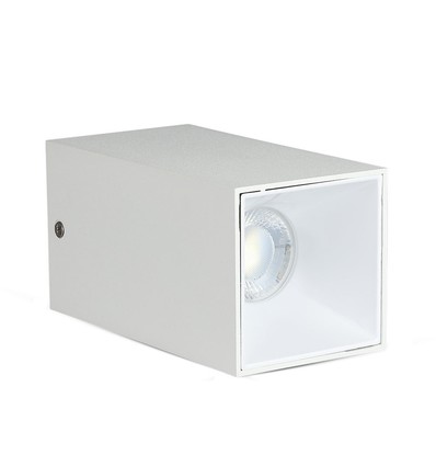 Vt-882 lampe GU10 - firkantet, hvit+hvitt