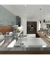 GU10 påbygningsspot - Rund, hvit/krom, Ø8cm, aluminium, uten lyskilde