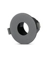 GU10 innbyggingsspot - Rund, sort/sort, aluminium, Ø8,3 cm, hull: Ø7,5 cm, uten lyskilde