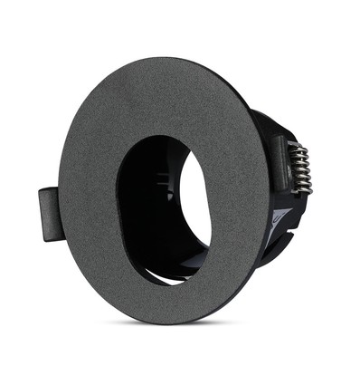 Vt-874 lampeholder GU10 - rund, svart