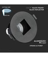 GU10 innbyggingsspot, kvadratisk - Sort, aluminium, hull: Ø7,5 cm, mål: 8,3 x 8,3 cm, IP20