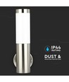 VT-833 vegglampe E27 - i rustfritt stål, hus, IP44