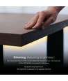Skjult touch-dimmer for LED - Hvit, 12V (72W), 24V (144W), opptil 2,5cm tykkelse