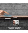Skjult touch-dimmer for LED - Hvit, 12V (72W), 24V (144W), opptil 2,5cm tykkelse