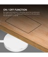 Skjult touch-dimmer for LED - Hvit, 12V (72W), 24V (144W), opptil 2,5cm tykkelse