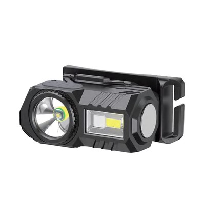 3W LED hodelykt - IP43, hvitt og RGB-lys, 8 lysfunksjoner, inkl. brakett